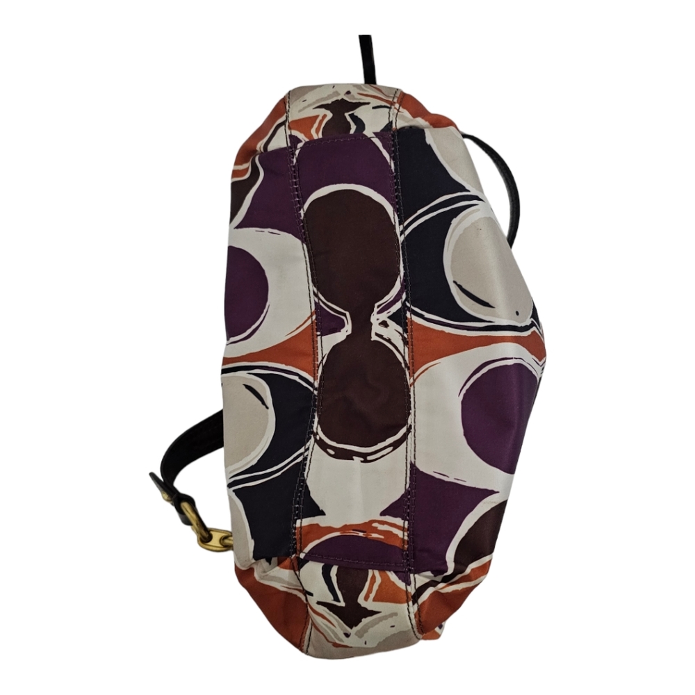 COACH Ashley Hand Drawn Scarf Print Shoulder Bag - Picture 4 of 16